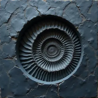 Fingertips follow ammonite