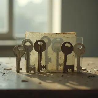 small brass keys