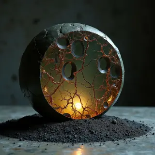 polished basalt monolith