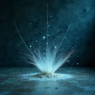 Dust motes danced