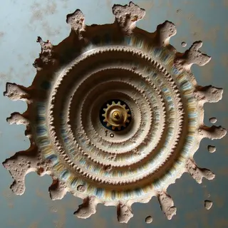 Brass Fossil Relic